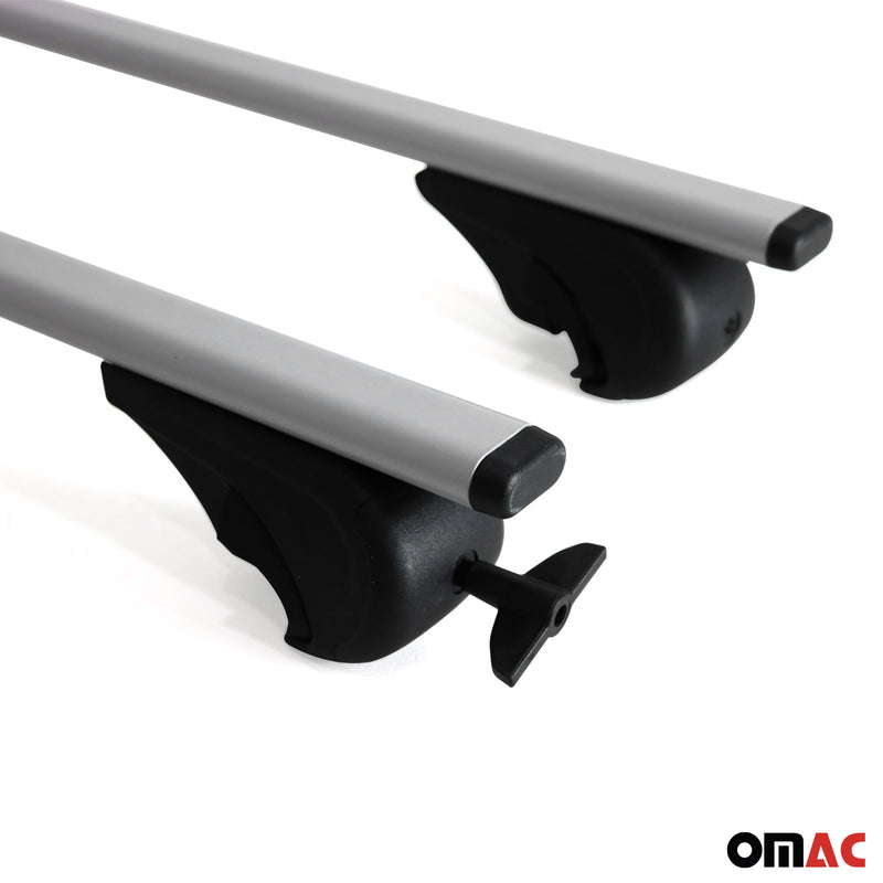 Portapacchi da tetto per Mitsubishi Sigma station wagon 1993-1996 grigio metallizzato