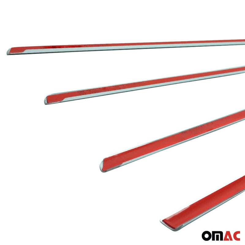 Listelli decorativi per finestrini per Dacia Lodgy 2012-2024 in acciaio inox cromato, 4 pezzi 