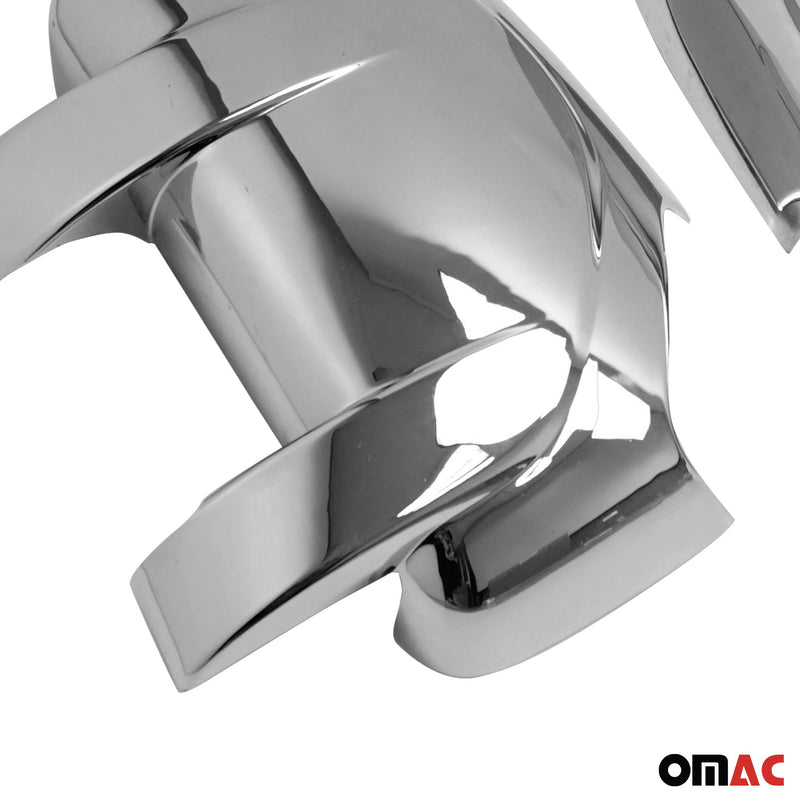 Calotte specchietti retrovisori per Renault Master 2010-2025 cromate ABS argento 