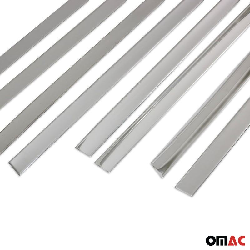 Listelli decorativi per finestrini MAN TGE 2017-2021 in acciaio inox cromato 8 pezzi 
