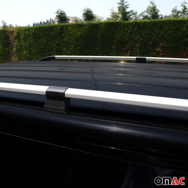 Barre portatutto per VW T5 T6 2003-2025 L1 corte in alluminio argento 2x