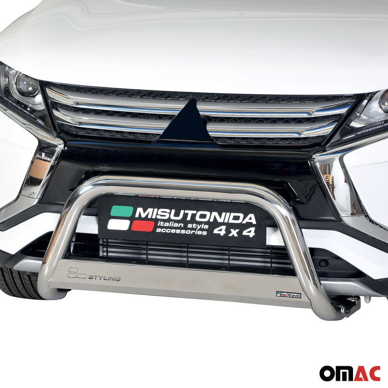 Protezione anteriore per Mitsubishi Eclipse Cross 2018-2020 acciaio ø63 