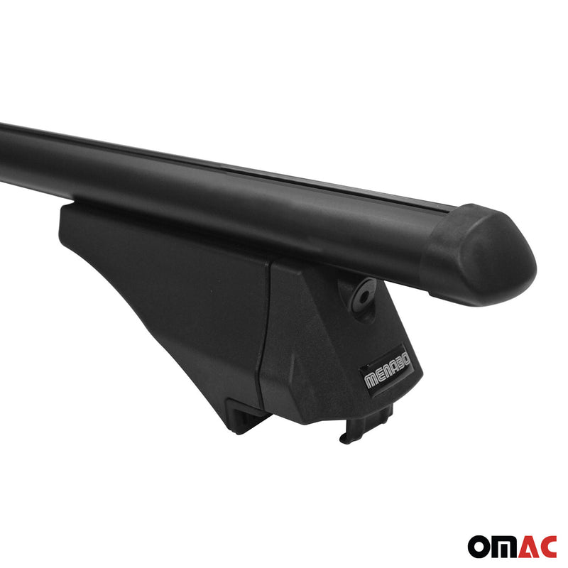 Noleggio barre portatutto Menabo in alluminio nero 2 pezzi 131cm Tiger XL