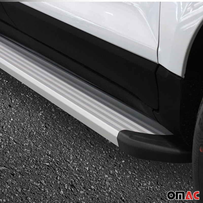 Trittbretter Seitenschweller für Mercedes Citan W42 L1 2021-2025 Alu Silber