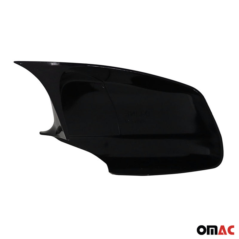 Calotte specchietti retrovisori esterni per BMW Serie 5 F07 F10 F11 F18 2010-2013 Nero Lucido