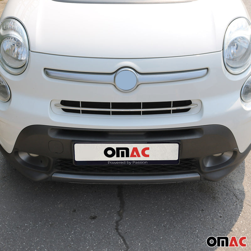 Strisce griglia per Fiat 500L Rockstar Trekking 2012-2017 Cromate Argento