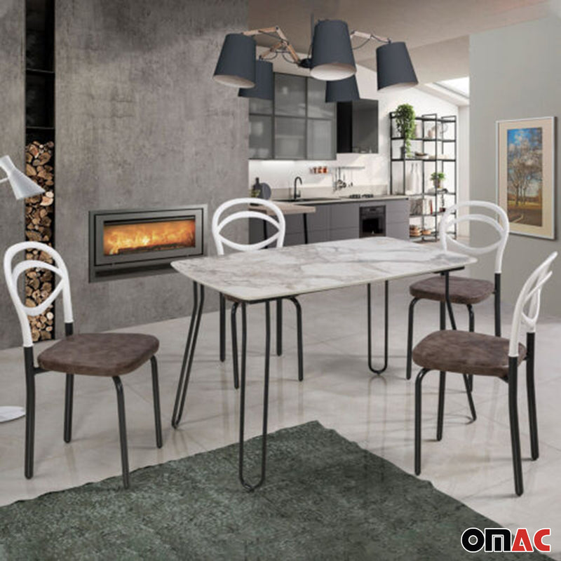 Tavolo da pranzo tavolo da pranzo con/o gruppo da pranzo gruppo da pranzo 119x75x74 4 pezzi 