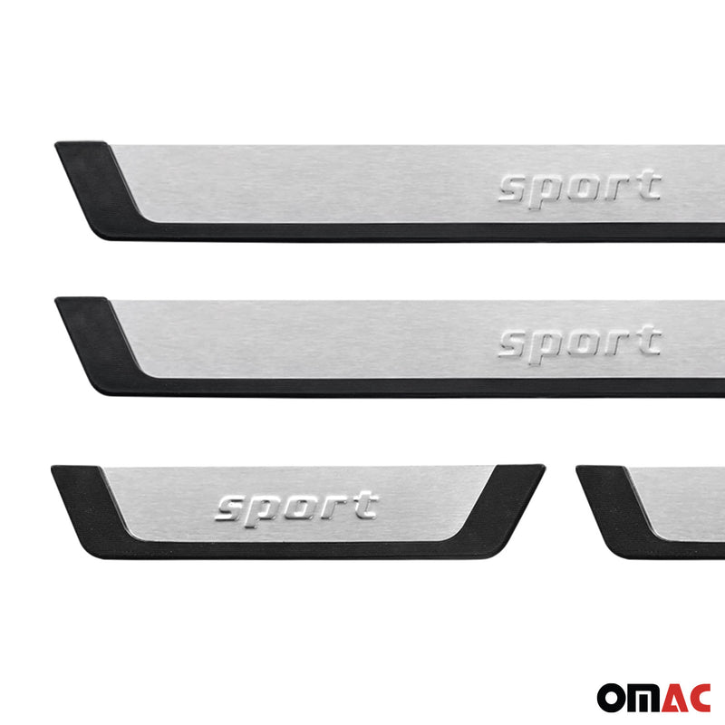 Soglie porte sportive per Renault Clio Kadjar Koleos Zoe cromate spazzolate 4x 