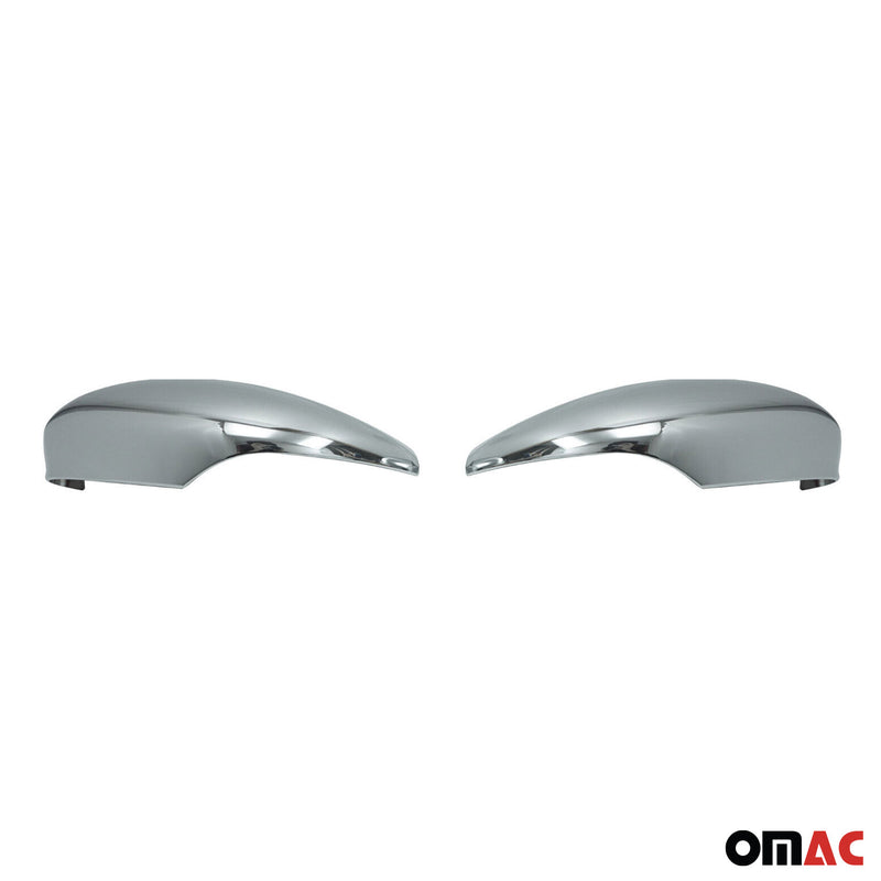 Calotte specchietti retrovisori per Ford Fiesta / B-Max 2008-2017 ABS cromato grigio