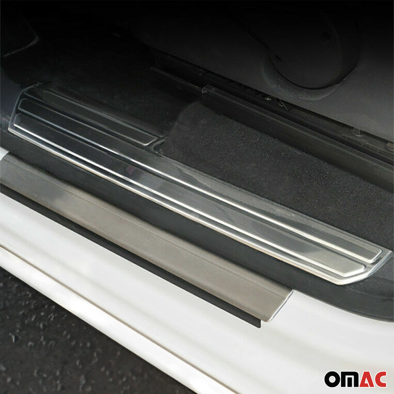 Soglie delle portiere per VW Amarok 2010-2025 Wolf Special in acciaio inox 