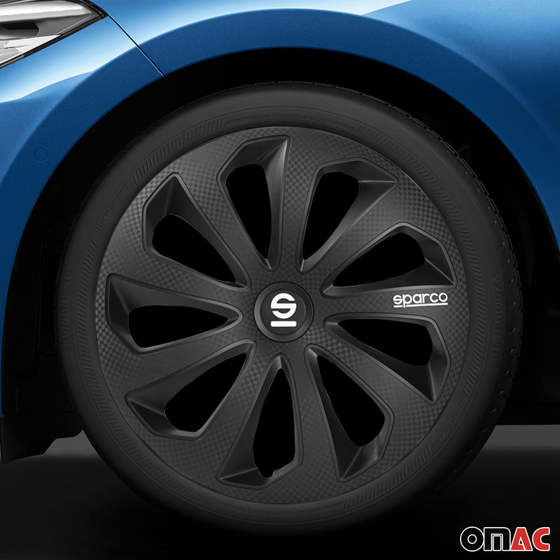 Coprimozzi Sparco 16 pollici Sicilia Nero Carbonio 4 pezzi