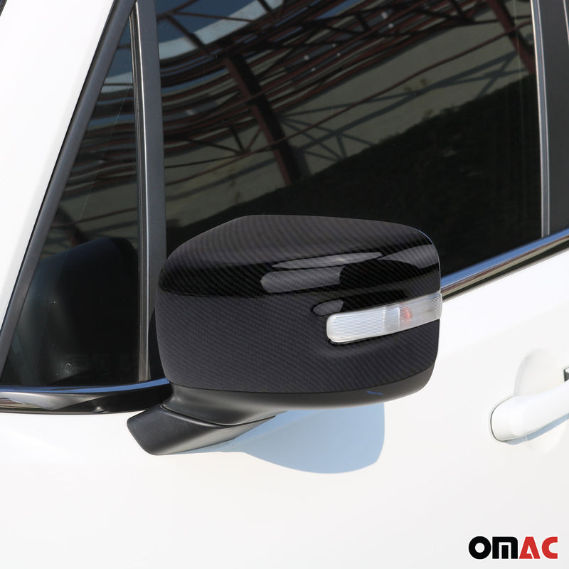 Calotte specchietti retrovisori per Jeep Renegade 2015-2024 in fibra di carbonio nera