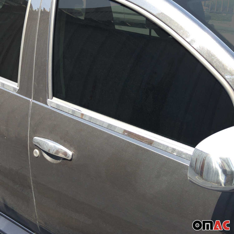 Listelli decorativi per finestrini per Dacia Duster 2010-2018 in acciaio inox cromato, 4 pezzi 
