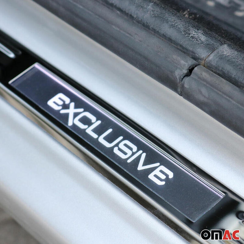 Soglie porte esclusive per Ford B-Max 2012-2025 Cromate Light 2x 
