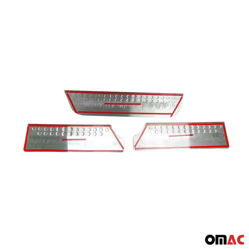 Soglie delle portiere per VW Transporter T4 1990-2003 in acciaio inox 3x 