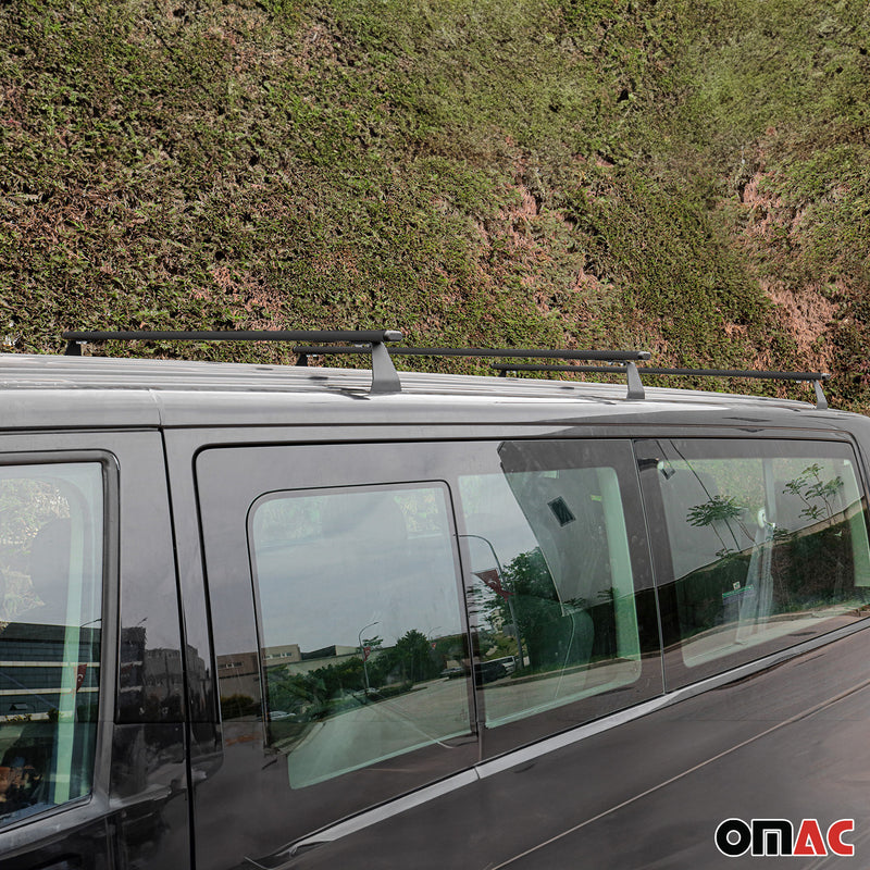 Dachträger Gepäckträger für Nissan NV200 2010-2025 Schwarz Stahl 3tlg