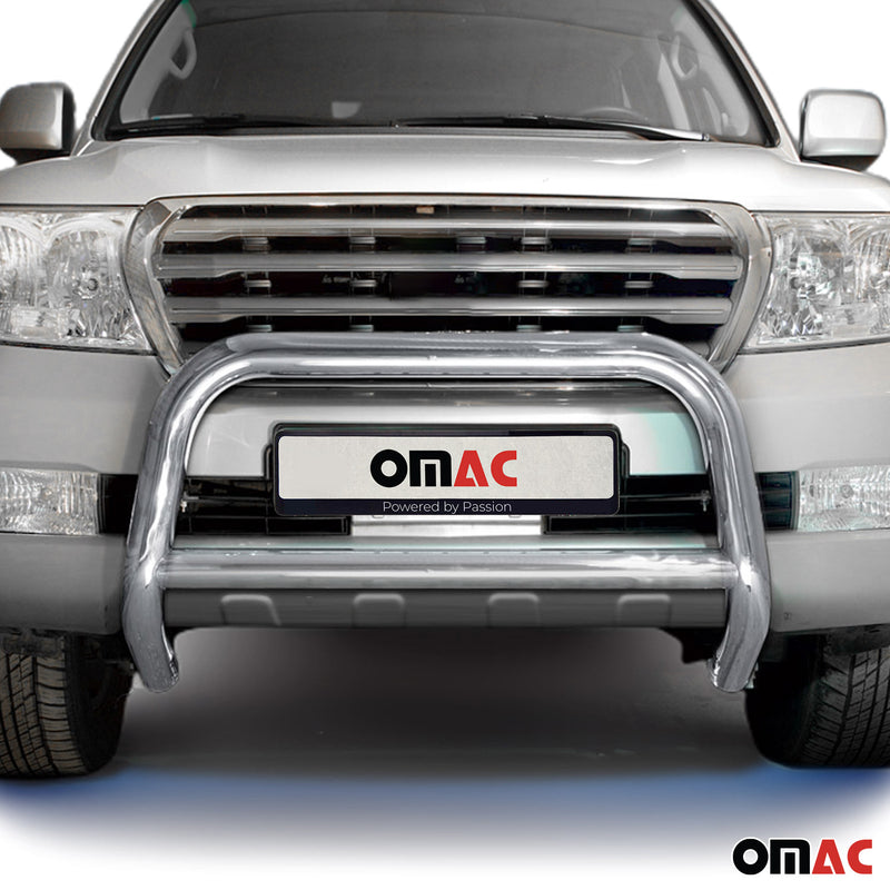 Frontbügel Frontschutzbügel für Toyota Land Cruiser V8 2007-2012 ABE Silber