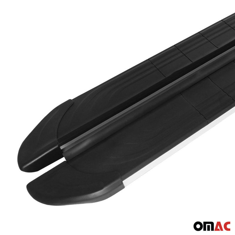 Predellini sottoporta per Ford Transit Custom 2012-2024 Short L1 Alu Black