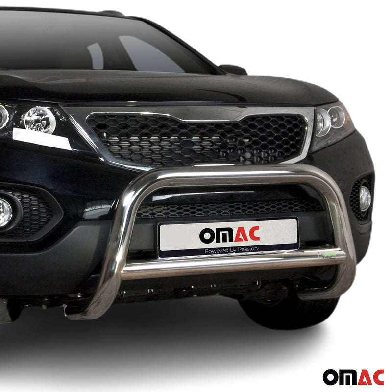 Barra di protezione anteriore per Kia Sorento 2010-2012 in acciaio ABE argento 
