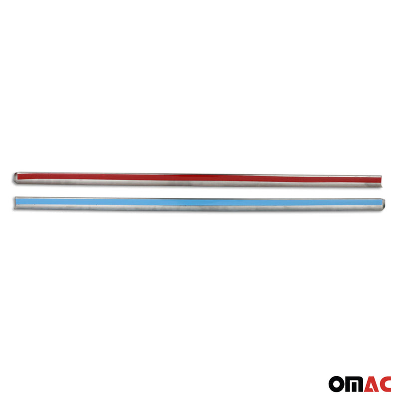 Listelli decorativi per finestrini Mercedes Viano W639 2004-2014 in acciaio inox cromato 2x 