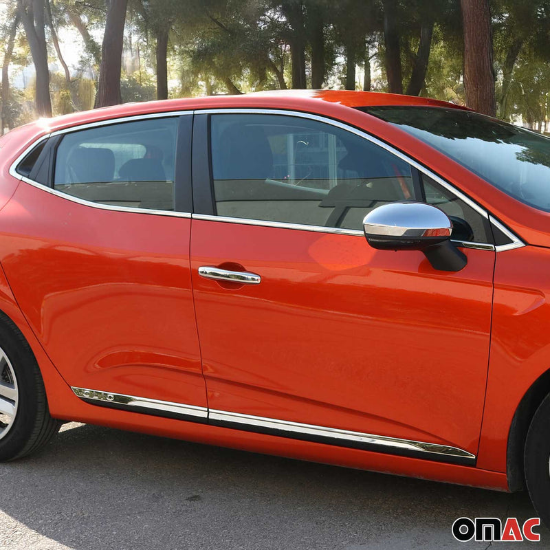Fensterleisten Zierleisten für Renault Clio 2019-2020 Edelstahl Chrom 12tlg