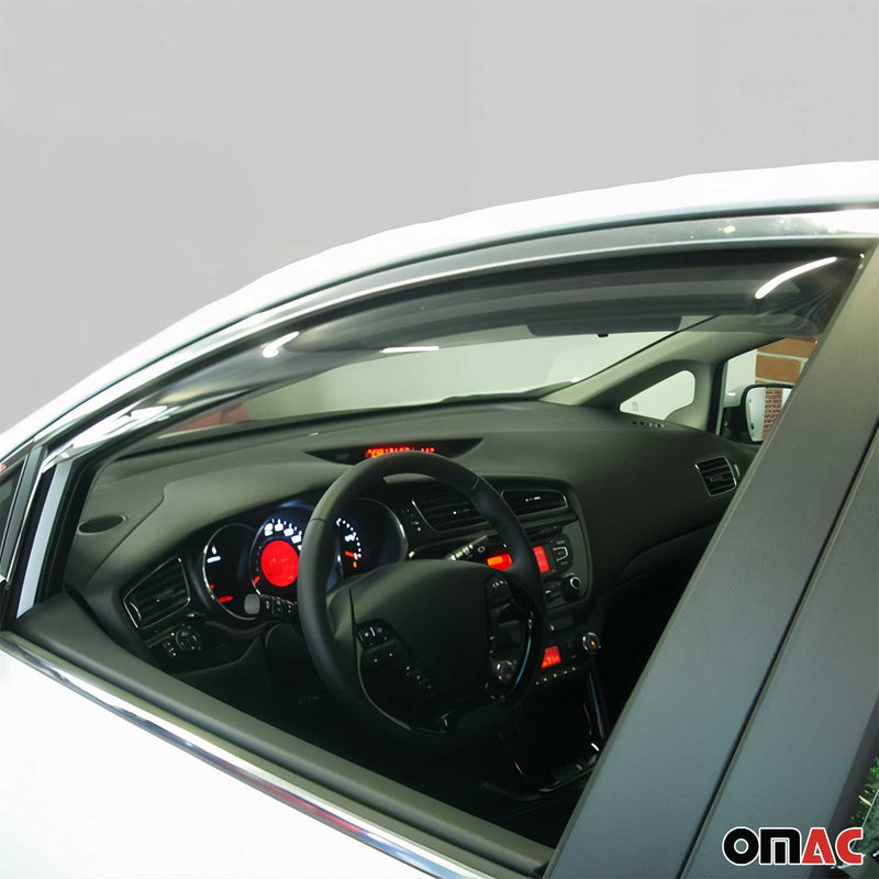 Deflettore antivento e antipioggia per Kia Ceed wagon 2012-2018 acrilico scuro 2 pezzi