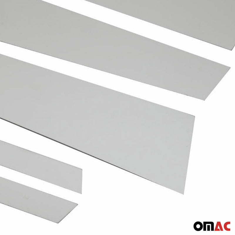 Rivestimento del montante della porta del montante B per Mercedes GLC X253 2016-2025 in acciaio inox, 6 pezzi