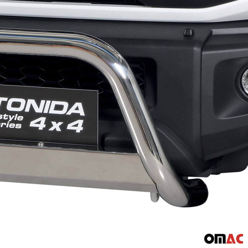 Protezione anteriore per Suzuki Jimny 2018-2025 ø63mm acciaio argento