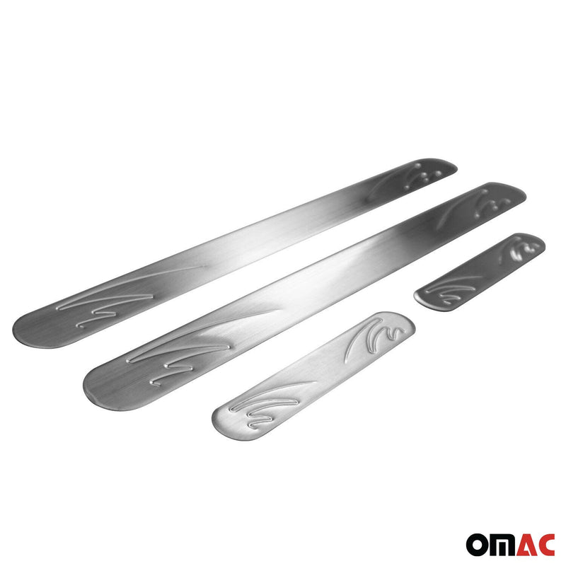 Soglie porte per Renault Latitude Talisman in acciaio inox argento 4x 