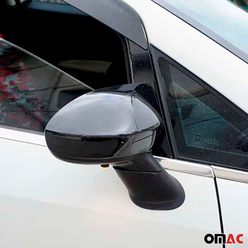 Calotte specchietti retrovisori per Fiat Punto 2012-2018 ABS nero lucido 2 pezzi