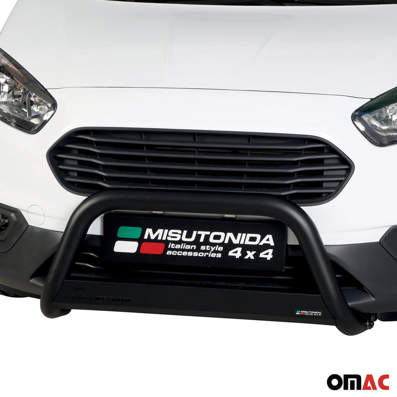 Protezione anteriore per Ford Transit Courier 2018-2021 Nero Ø 63 mm