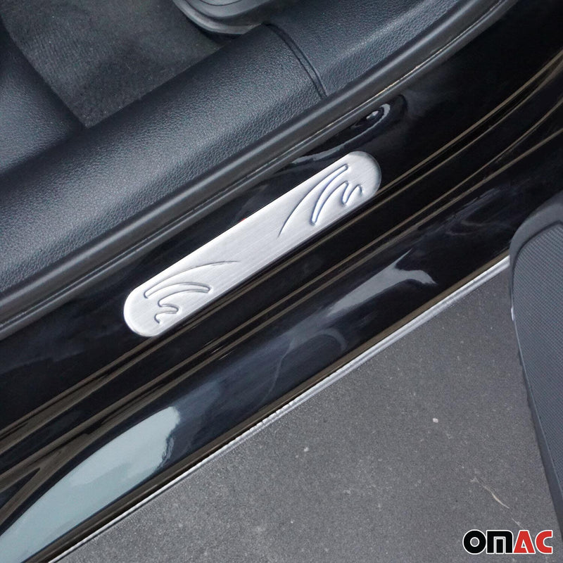 Soglie porte per Renault Latitude Talisman in acciaio inox argento 4x 