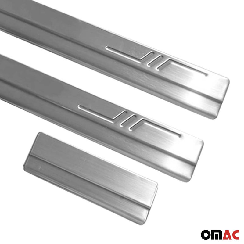 Soglie porte per Daihatsu Terios 1997-2005 in acciaio inox argento 4x 