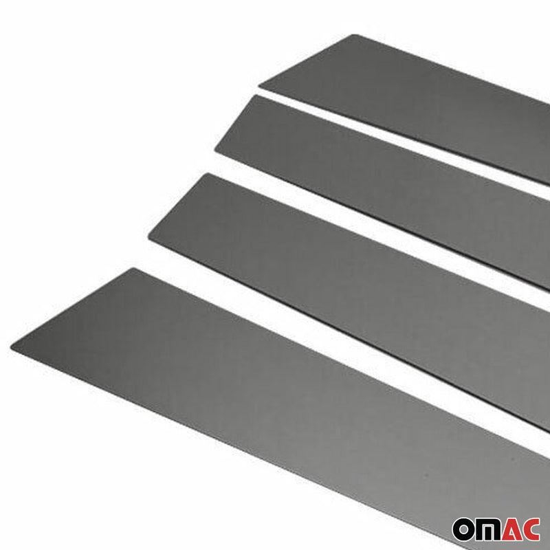 Rivestimento del montante della porta del montante B per Mini Countryman R60 2010-2017 cromato scuro 4x