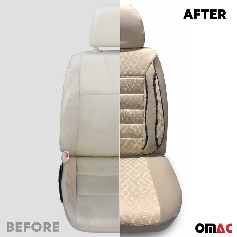 Sitzbezüge Schonbezüge für Mercedes Klasse W447 2014-2025 Beige 2Sitz Vorne Satz
