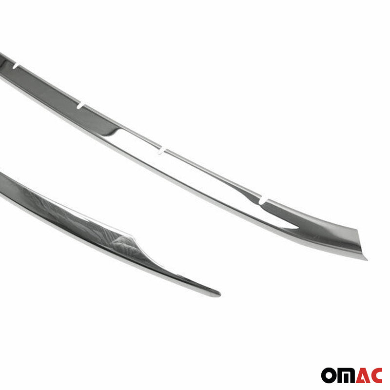 Strisce griglia per VW Caddy 2015-2020 in acciaio inox argento 3 pezzi 
