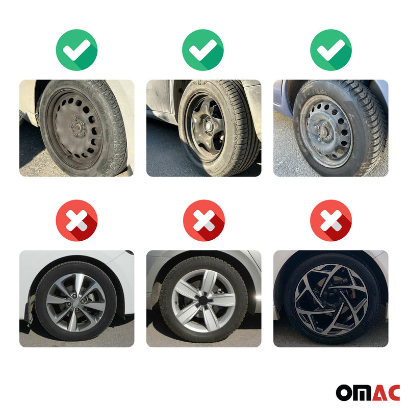 Coprimozzi Sparco 16 pollici Roma Nero 4 pezzi