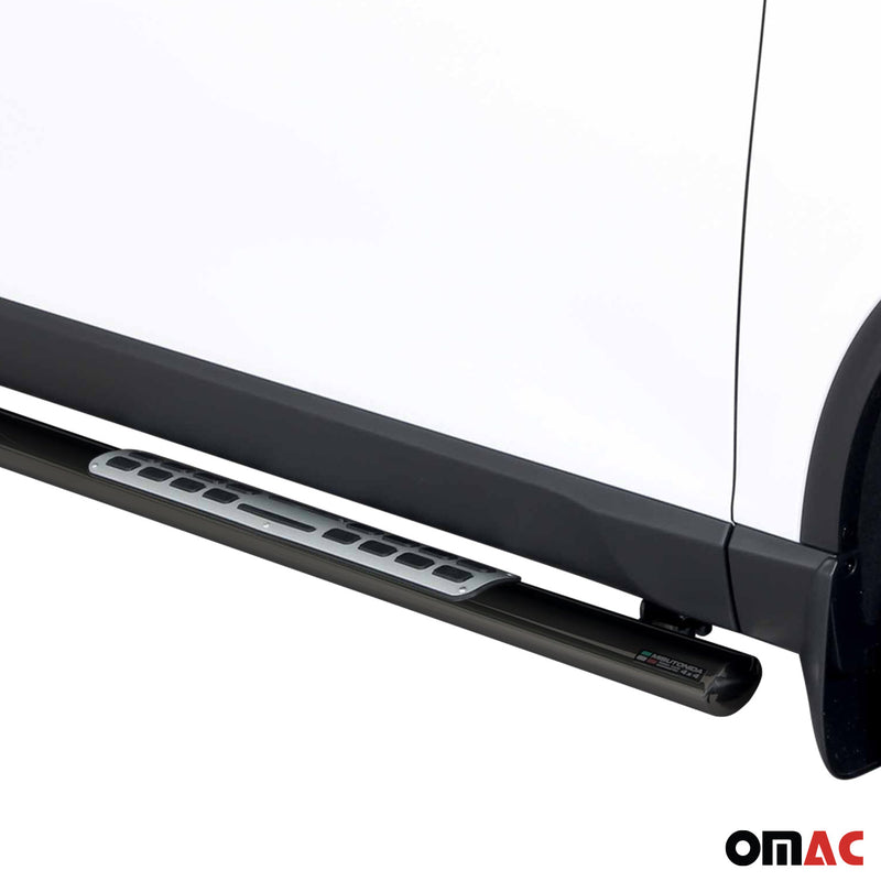 Minigonne laterali in acciaio inox per Ssangyong Musso 2018-2025 Nero