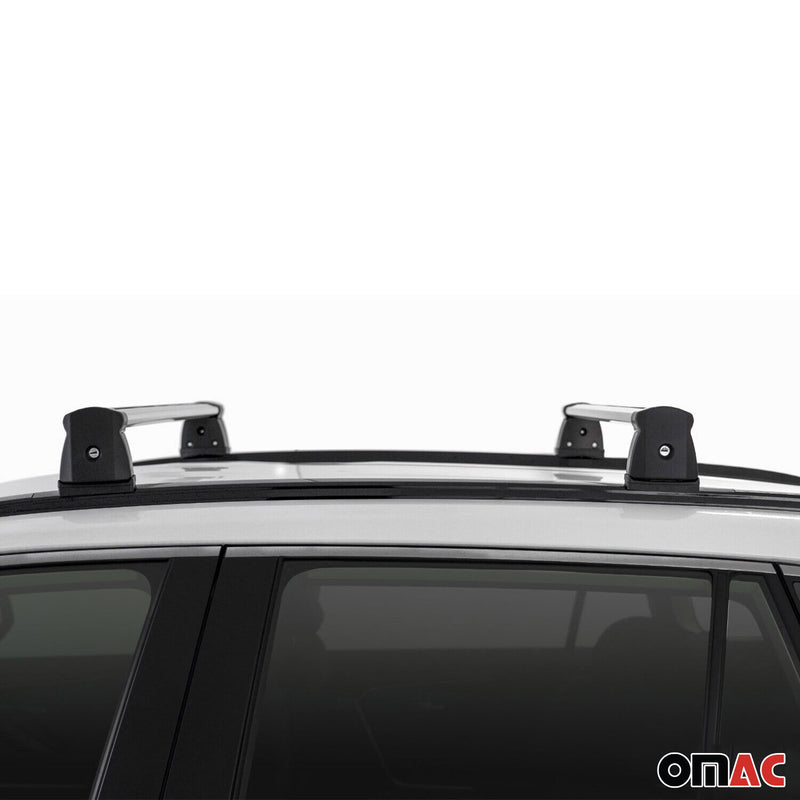 Base portapacchi Menabo per Toyota RAV4 2018-2025, barra trasversale in alluminio grigio