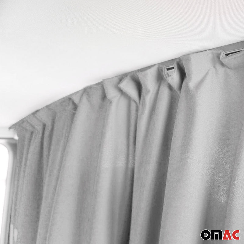 Tendine parasole per cabina di guida per Fiat Ducato H3 grigio 2 pezzi