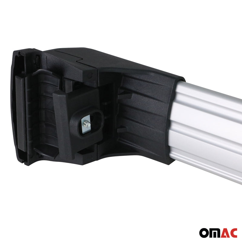 Portapacchi da tetto per BMW X3 G01 2017-2024 ABE portapacchi base in alluminio argento