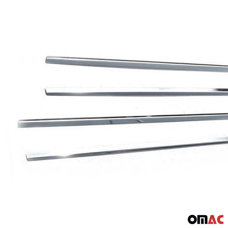 Listelli decorativi per finestrini Toyota Corolla Verso 2004-2009 in acciaio inox cromato 4 pezzi