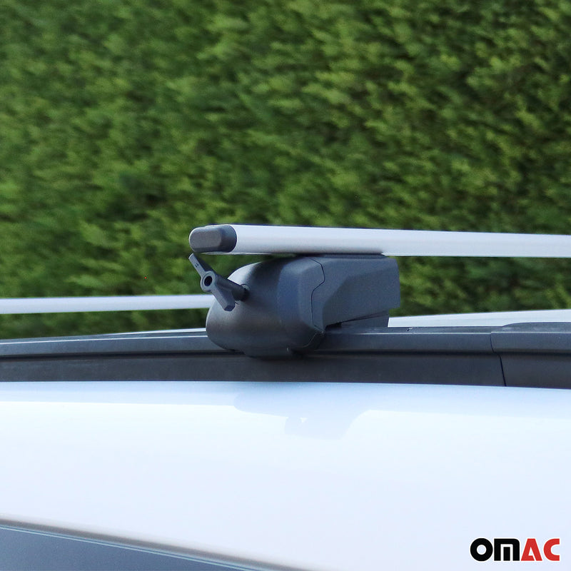 Portapacchi da tetto per Opel Mokka/Mokka X 2012-2019 ABE Alu Silver 2x