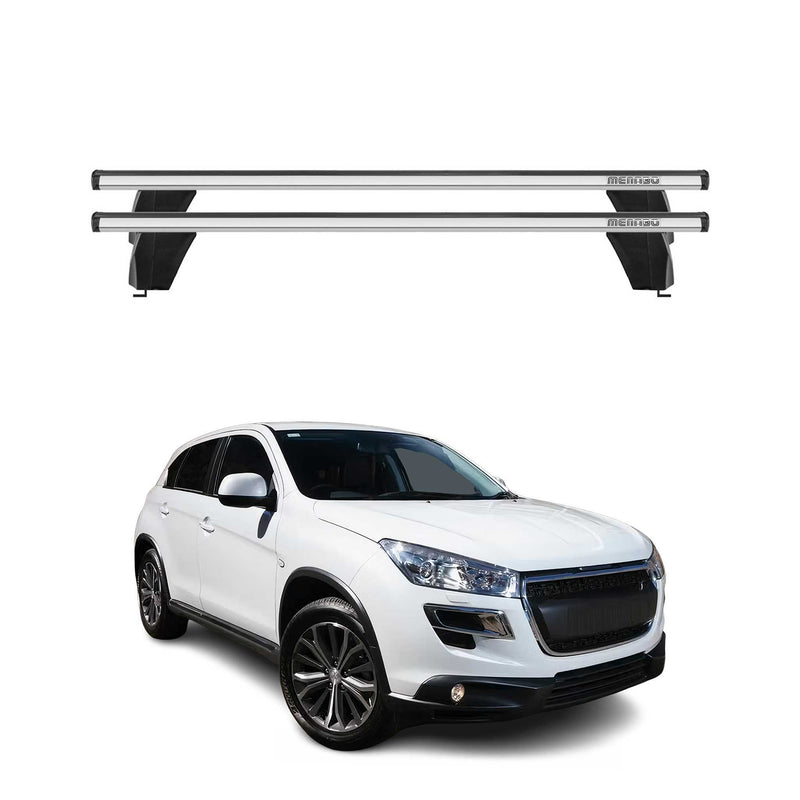 Menabo Dachträger Grundtäger für Peugeot 4008 2012-2017 75kg Alu Grau 2x