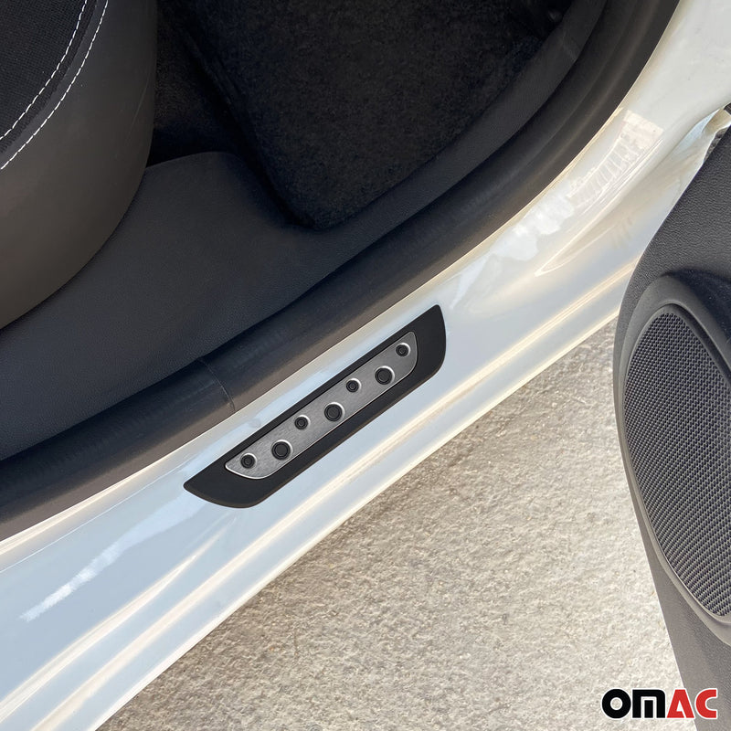 Soglie porte per Citroen C3 in acciaio inox argento 4 pezzi 