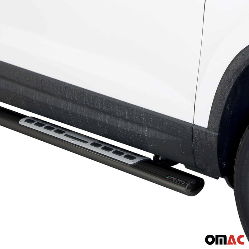 Minigonne laterali in acciaio inox per Seat Ateca 2016-2020 Nero