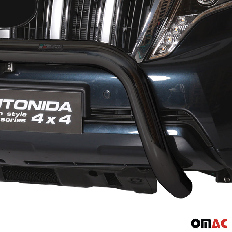 Barra di protezione anteriore per Toyota Land Cruiser Prado J150 2014-2017 ø76 Nero 