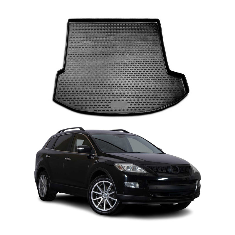 Tappetino per bagagliaio in gomma TPE per Mazda CX-9 2006-2017, nero