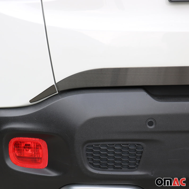 Listello decorativo per bagagliaio per Jeep Renegade 2014-2024, spazzolato scuro, 3 pezzi