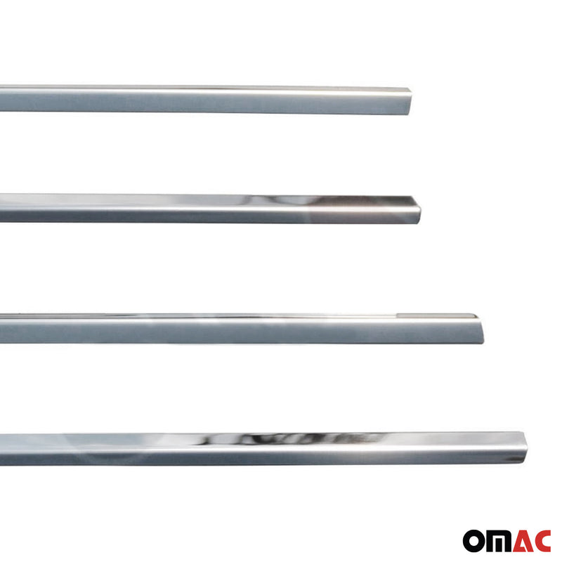 Listelli decorativi per finestrini Toyota Corolla Verso 2004-2009 in acciaio inox cromato 4 pezzi